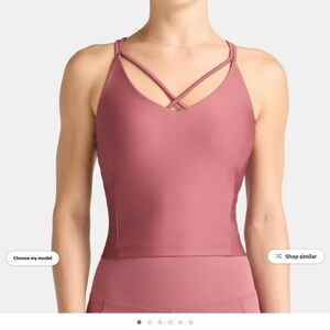 Strappy Red/pink Sports Bra NWT